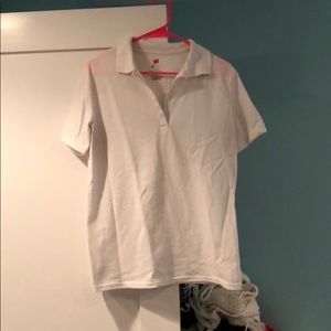 LAST CHANCE! DONATING SOON! White Hanes Polo